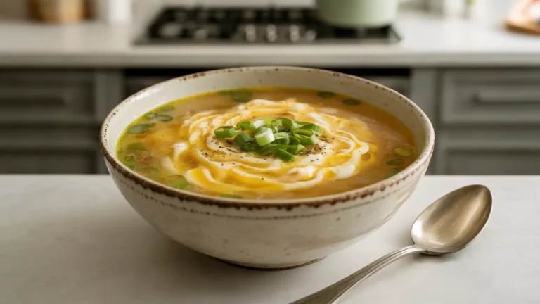 Keto Egg Drop Soup Recipe