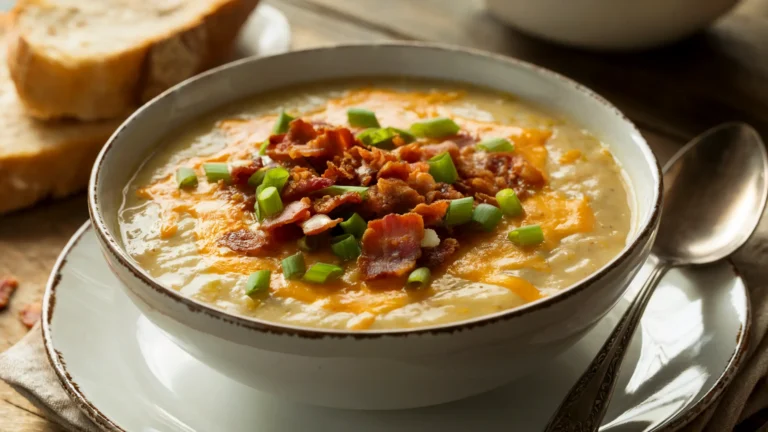 Loaded Baked Potato Soup – Creamy, Cheesy, and Comforting