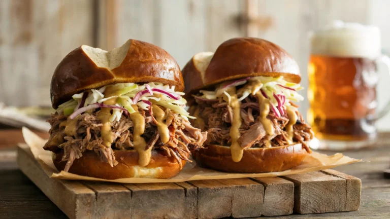 Oktoberfest Pulled Pork Sandwiches