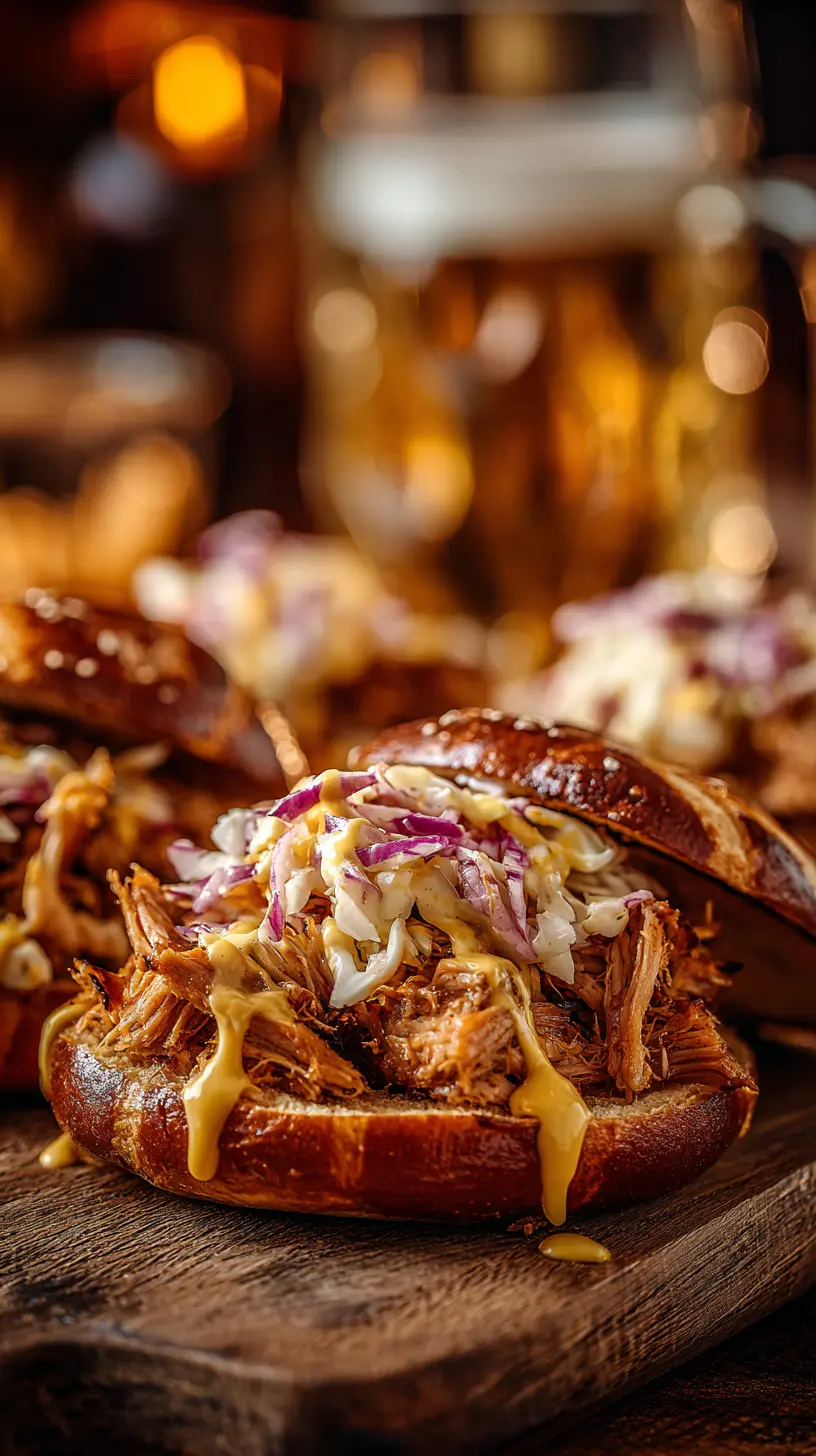 Oktoberfest Pulled Pork Sandwiches Recipe