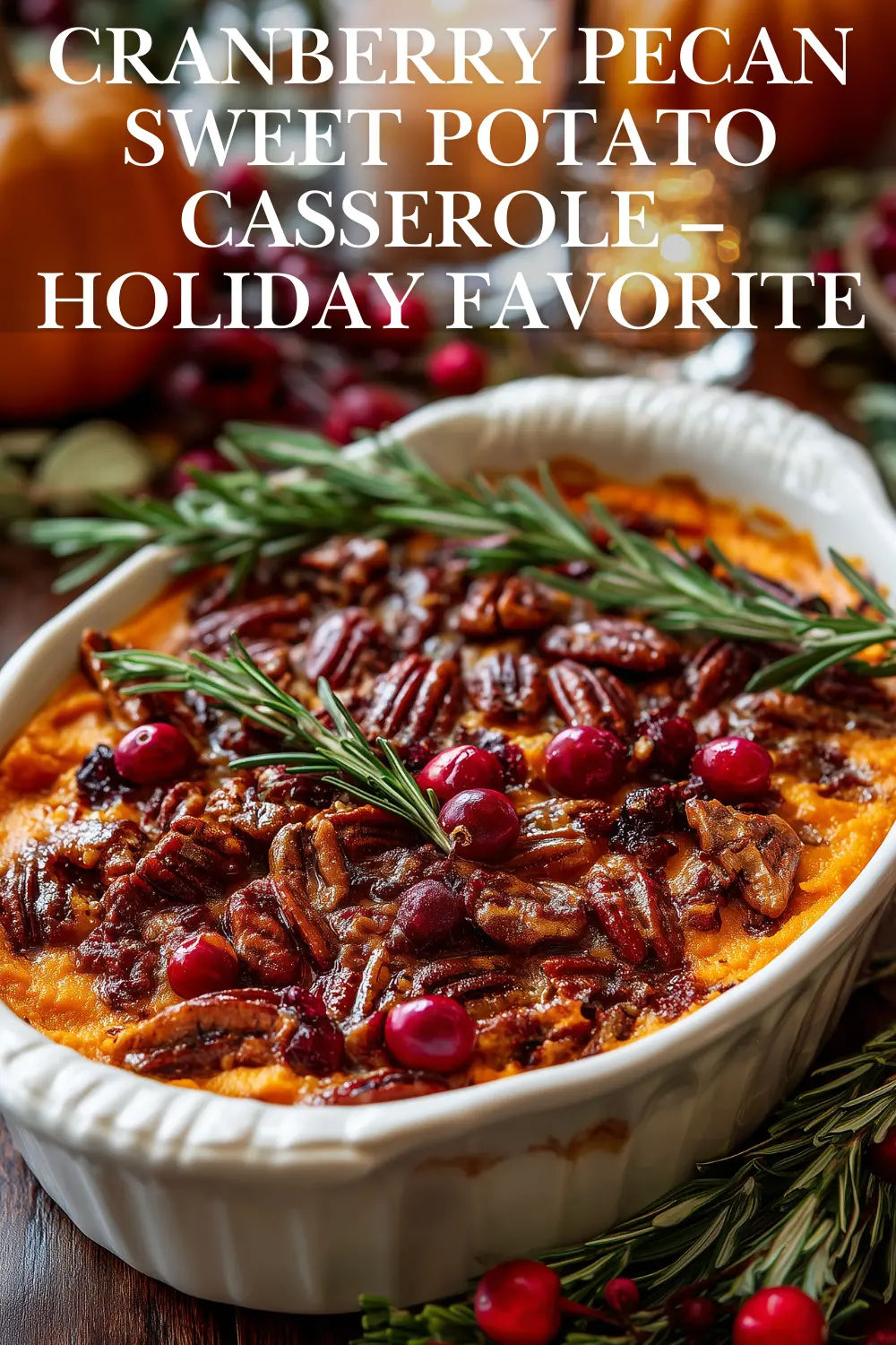 Cranberry Pecan Sweet Potato Casserole – A Festive Fall Favorite
