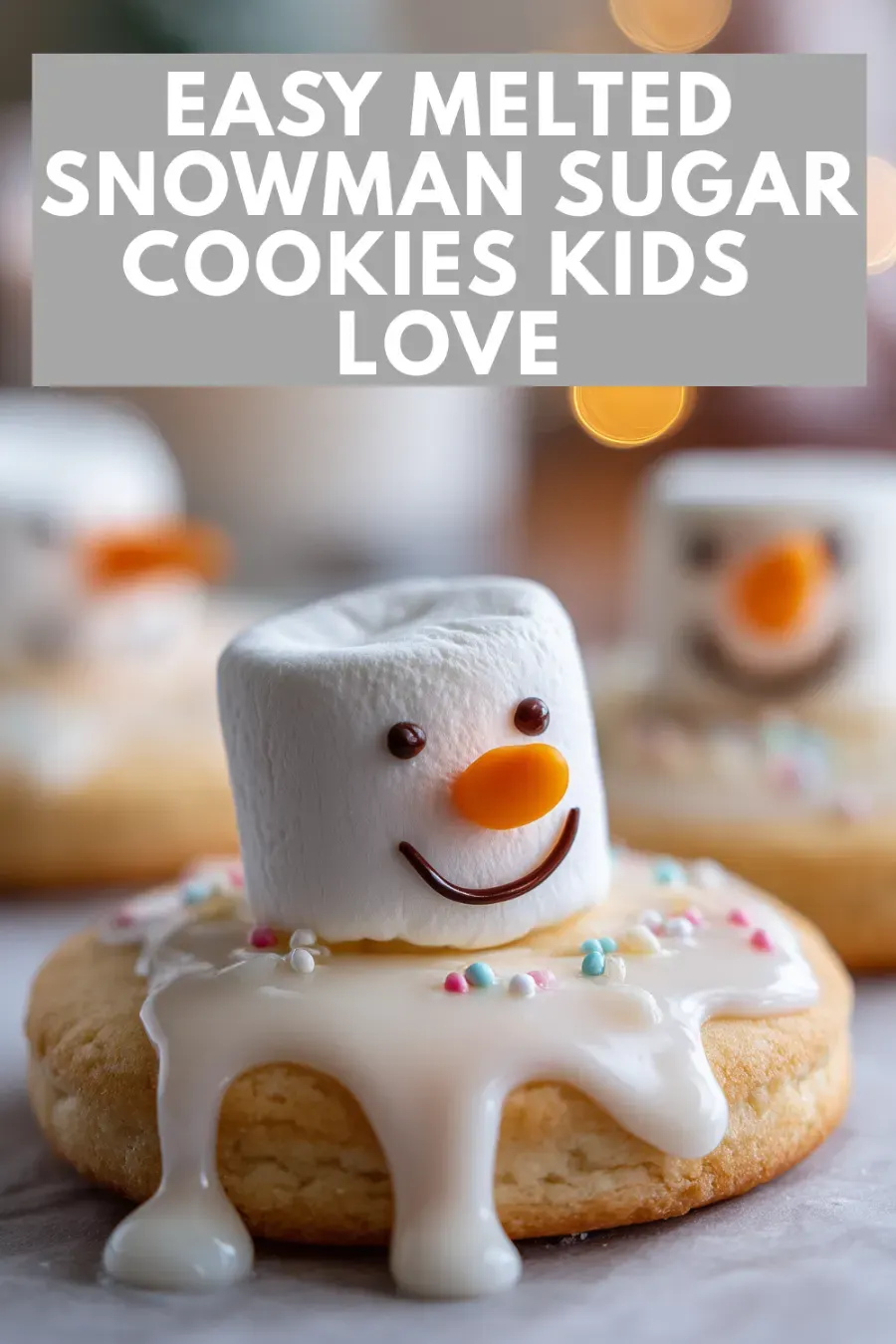 Melted Snowman Sugar Cookie Recipe