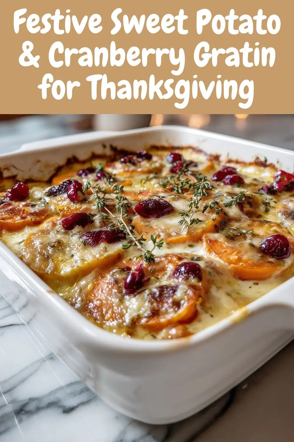 Sweet Potato & Cranberry Gratin – Holiday Side Dish