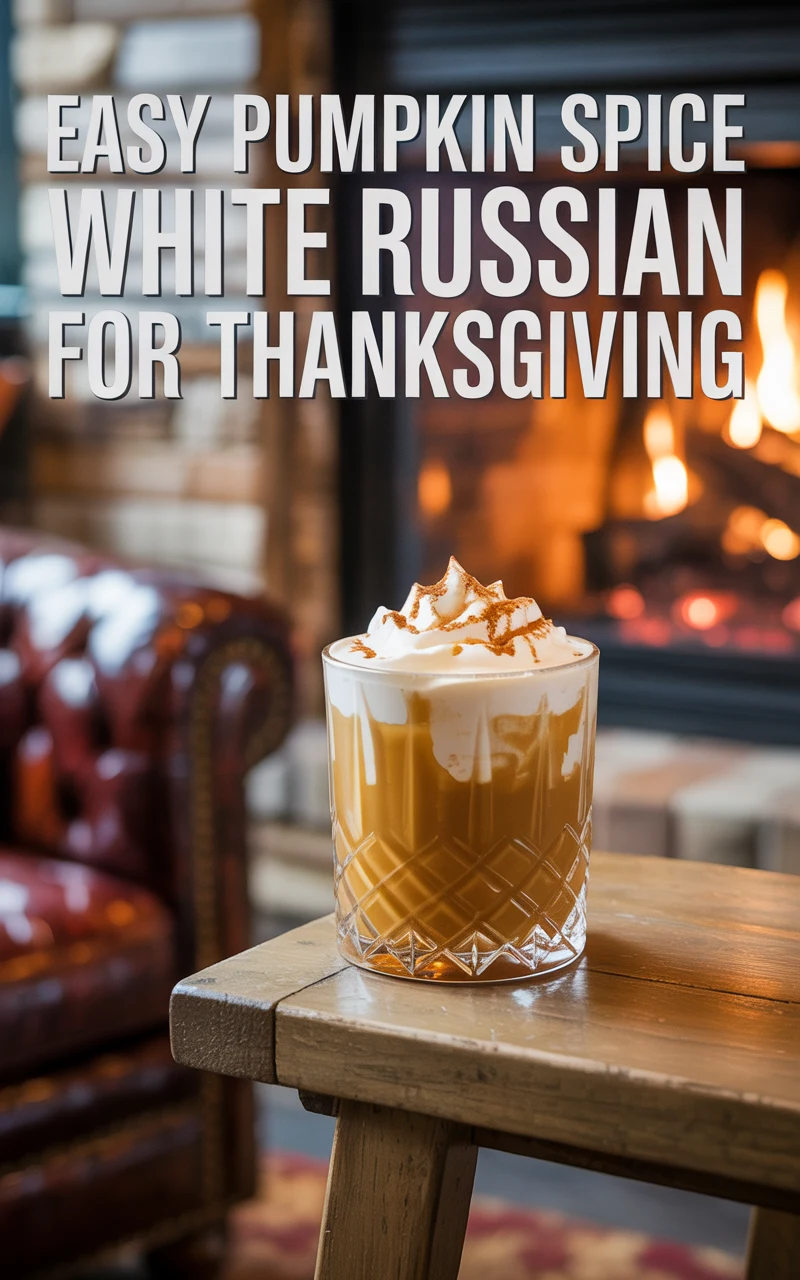 Pumpkin Spice White Russian – Cozy Fall Cocktail Recipe