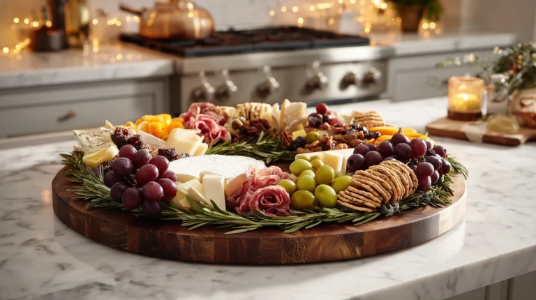 Festive Holiday Wreath Board