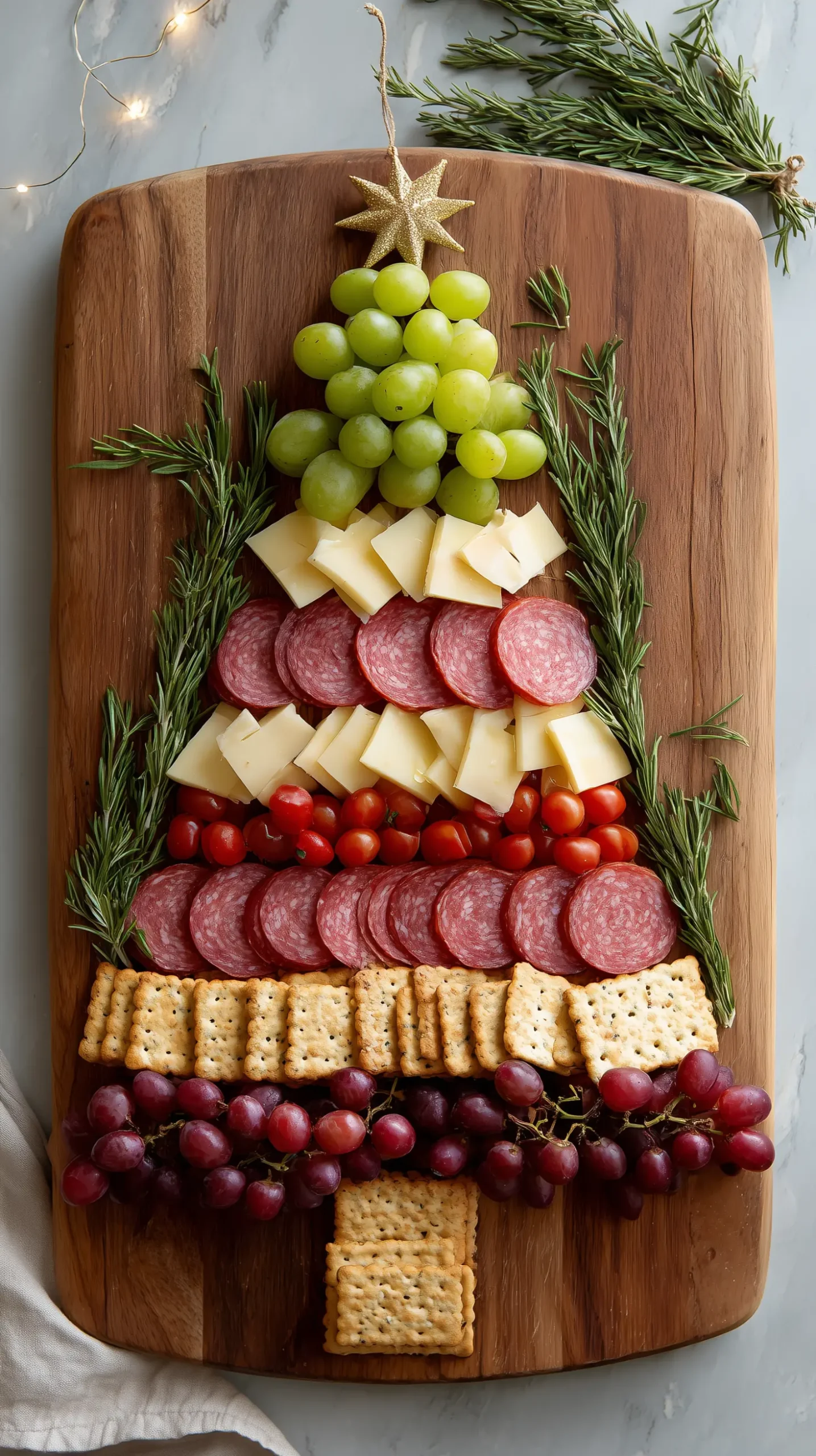 Festive Christmas Tree Charcuterie Board