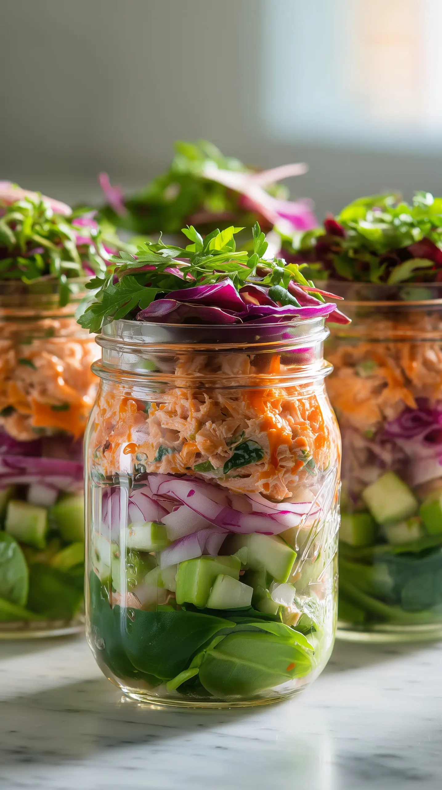 Spicy Tuna Salad Jars – Easy Meal Prep Lunch Idea