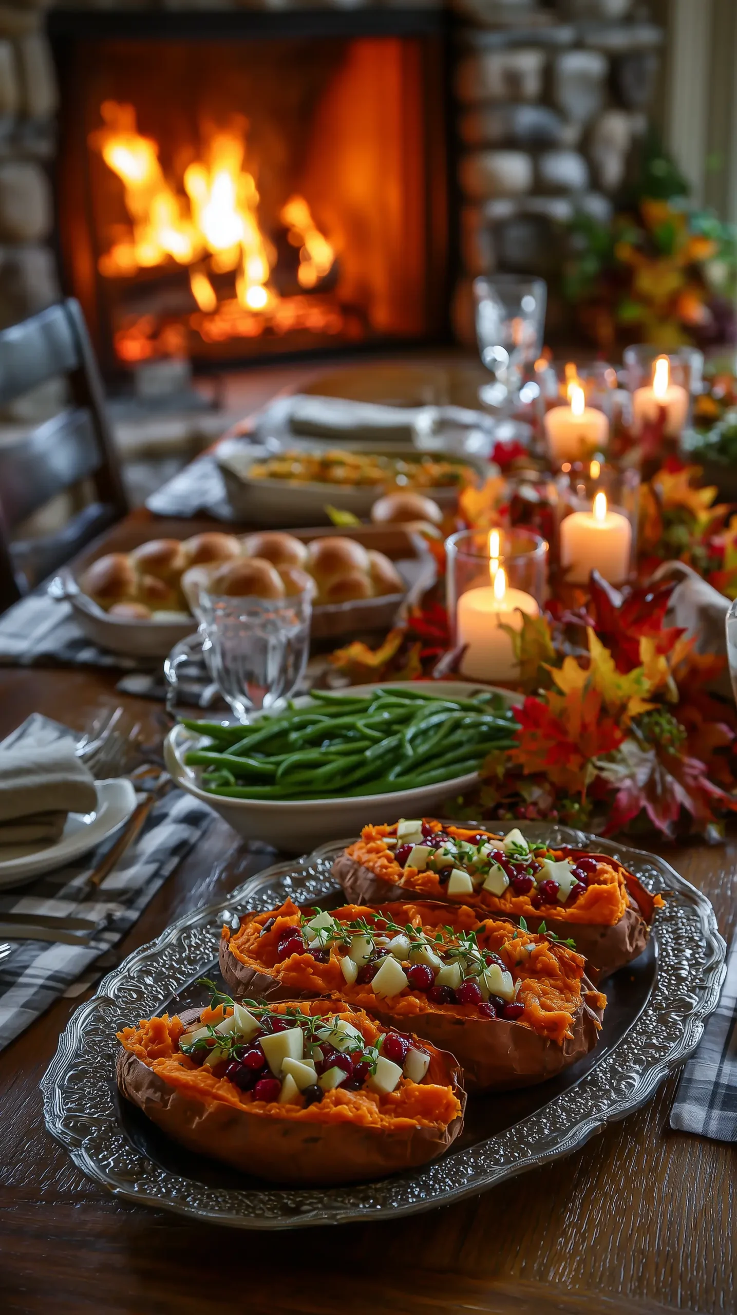 Low-Carb Cranberry Apple Twice-Baked Sweet Potatoes