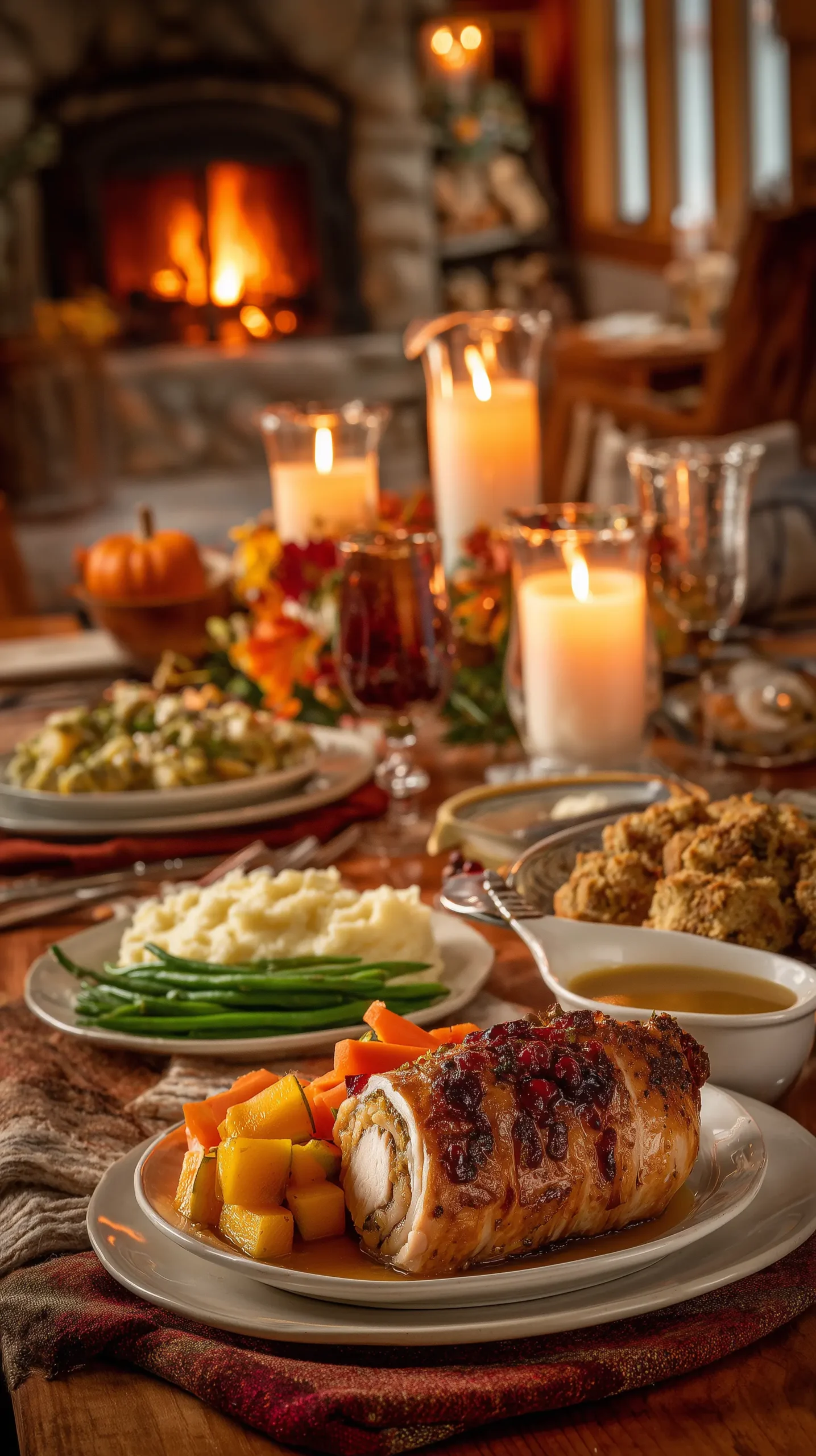 Cranberry Apple Stuffed Turkey Breast