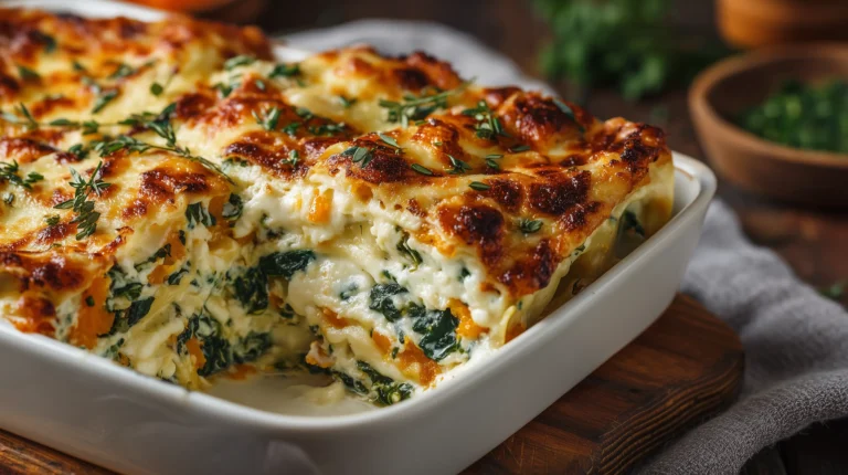 Creamy Butternut Squash & Spinach Lasagna Recipe