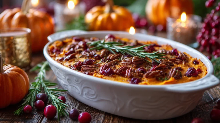 Cranberry Pecan Sweet Potato Casserole – A Festive Fall Favorite
