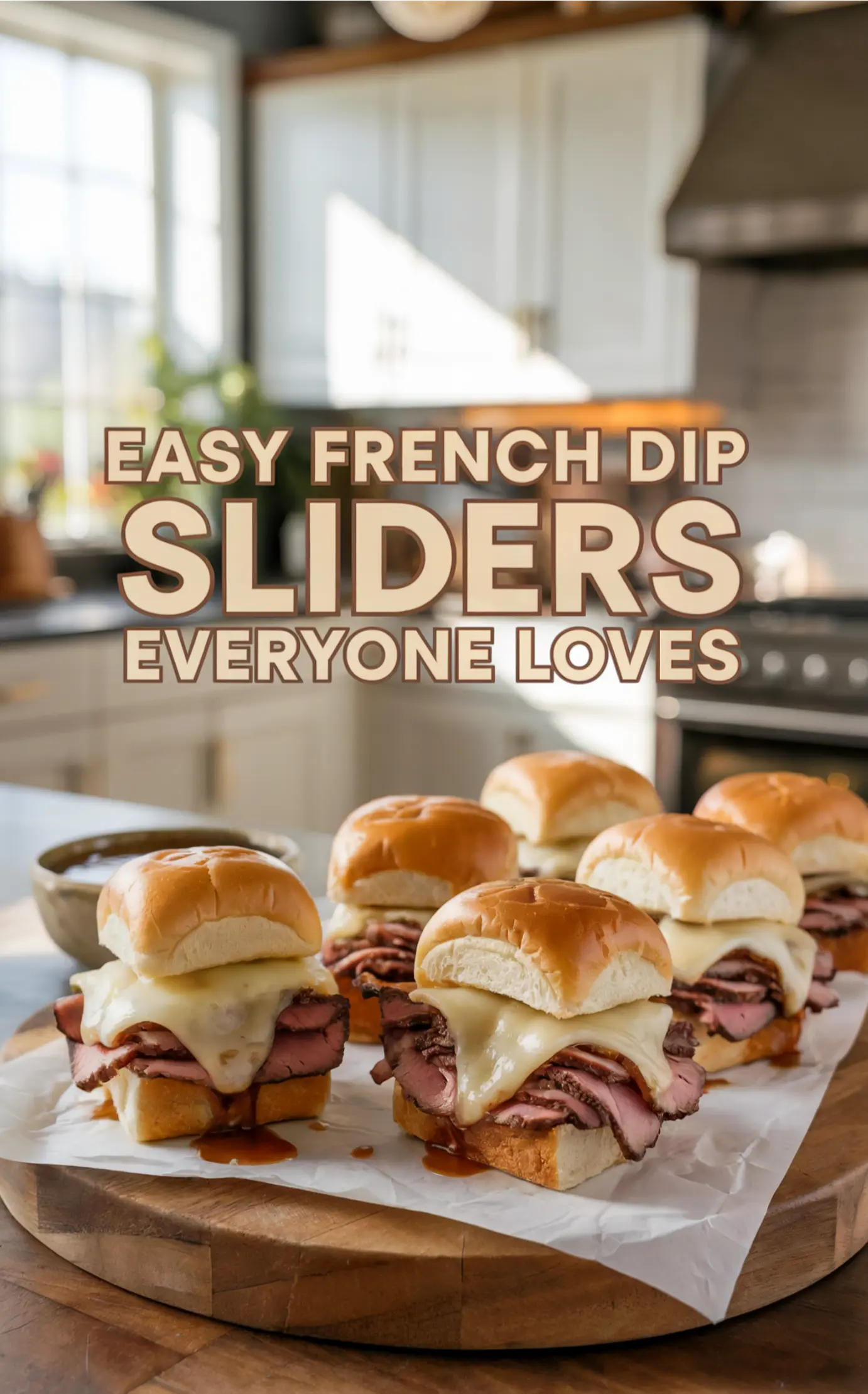 Easy French Dip Sliders with Au Jus