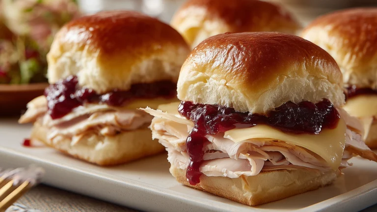 Easy Turkey & Cranberry Sliders for the Holidays