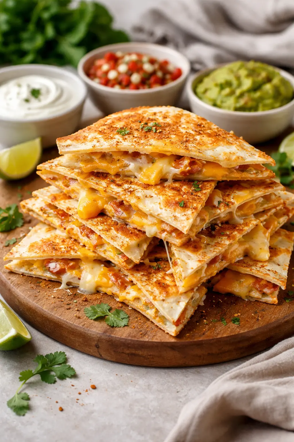 Cheesy Quesadilla Wedges – Easy Super Bowl Party Snack
