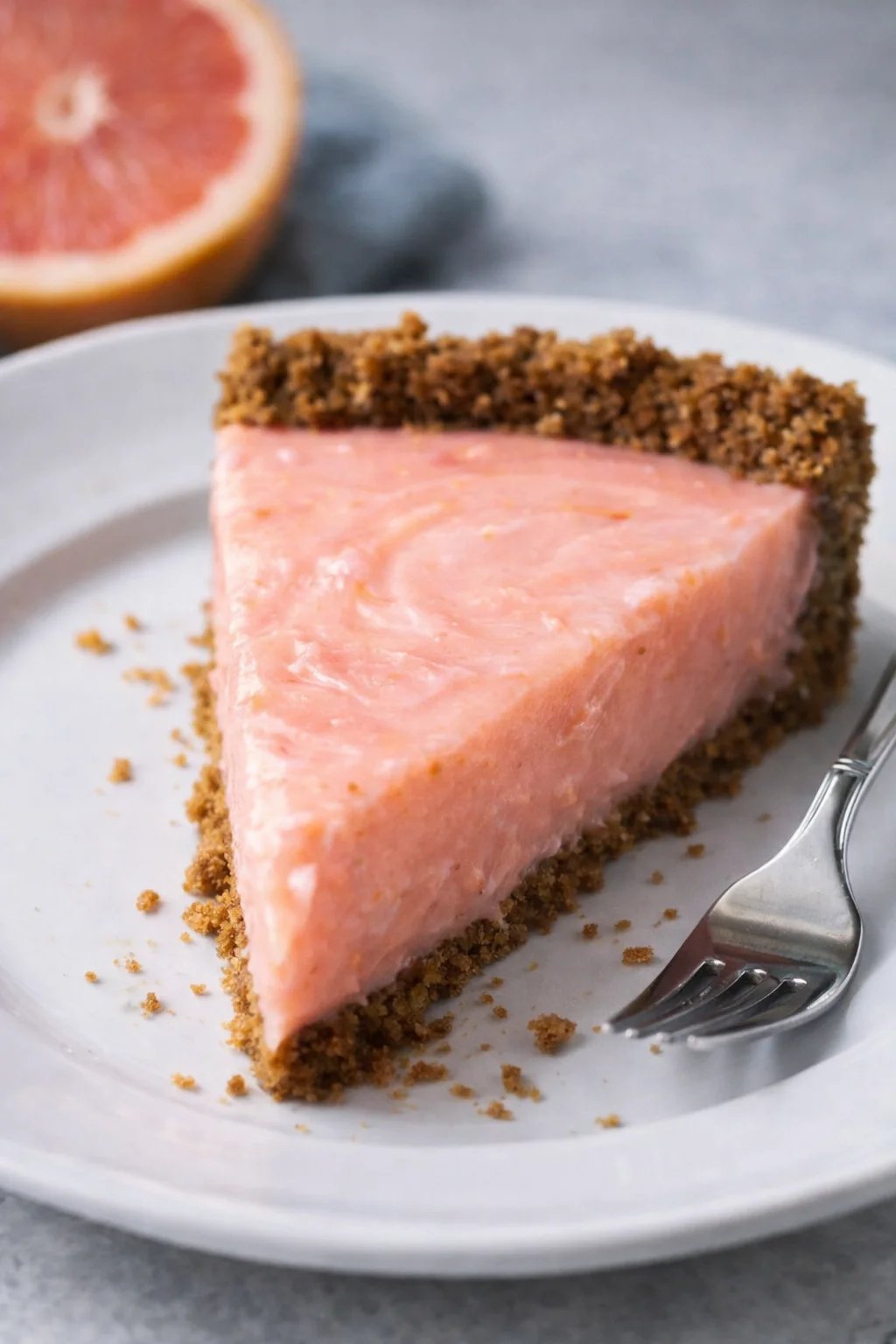 Grapefruit Gingersnap Pie with Creamy Citrus Filling