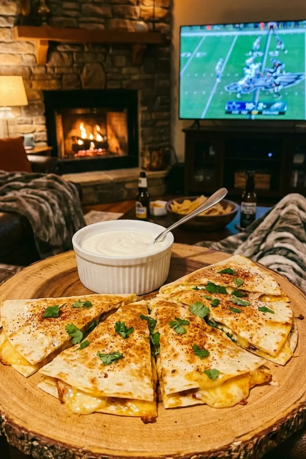 Cheesy Quesadilla Wedges – Easy Super Bowl Party Snack