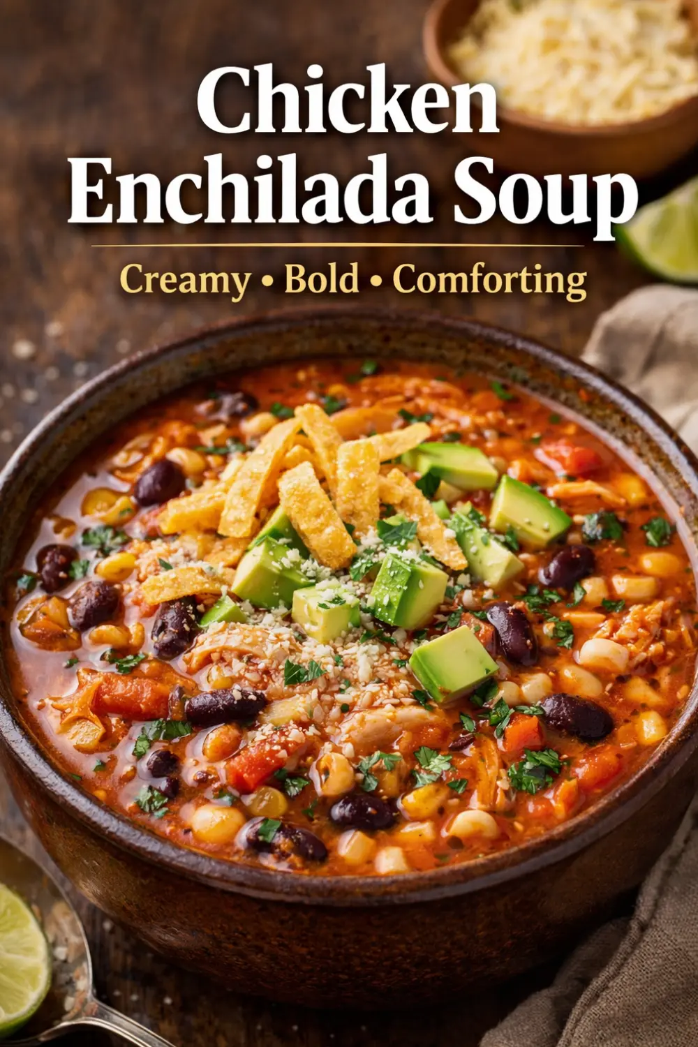Chicken Enchilada Soup – Bold, Creamy & Full of Flavor