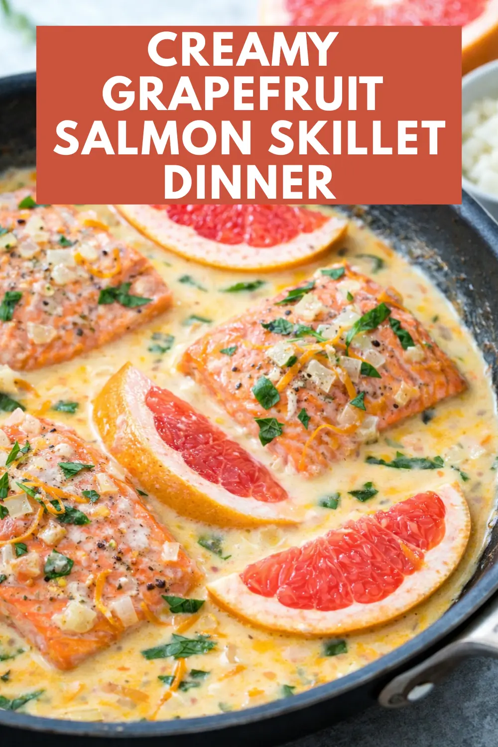Creamy Grapefruit Salmon Skillet (Easy Citrus Dinner)