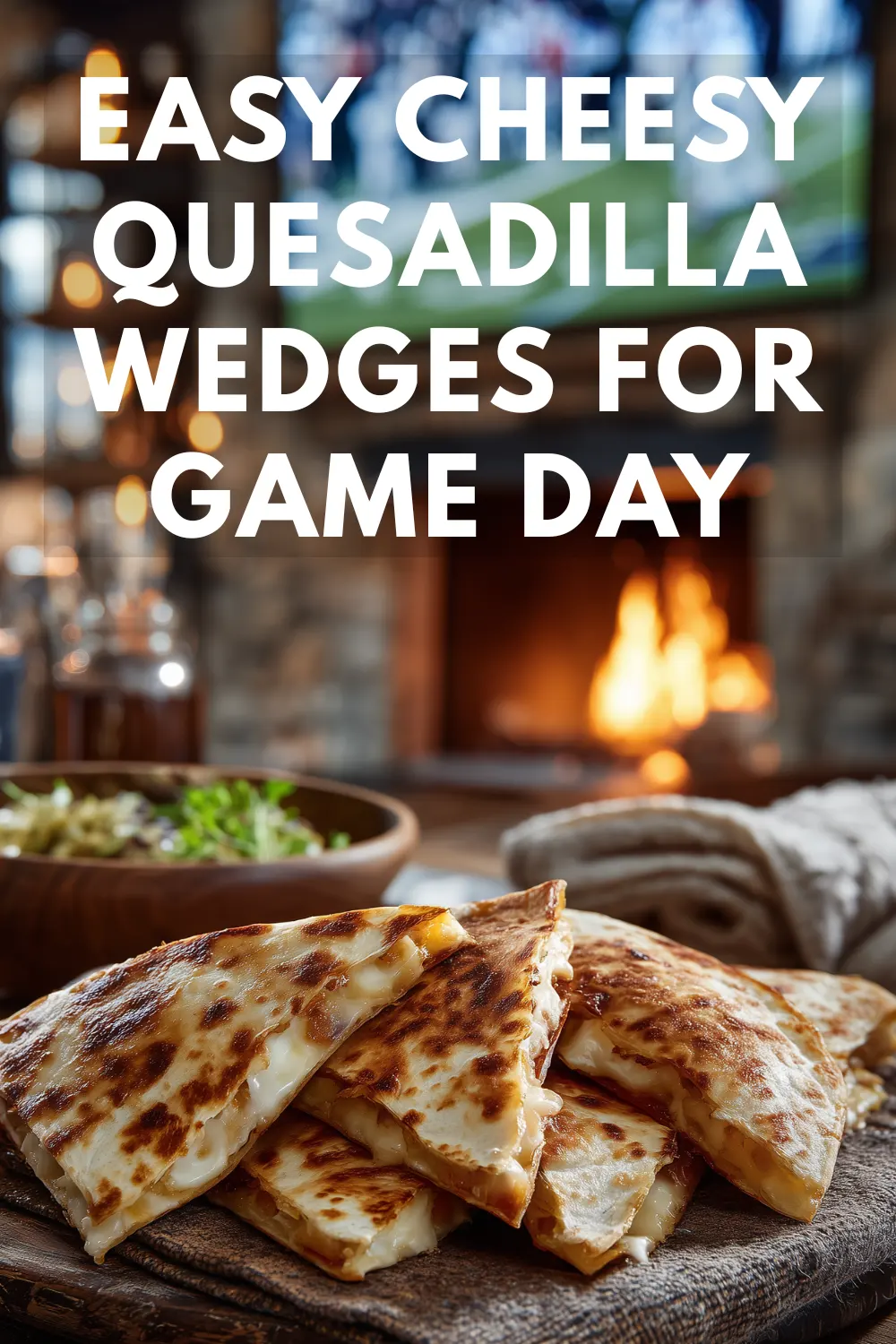 Cheesy Quesadilla Wedges – Easy Super Bowl Party Snack