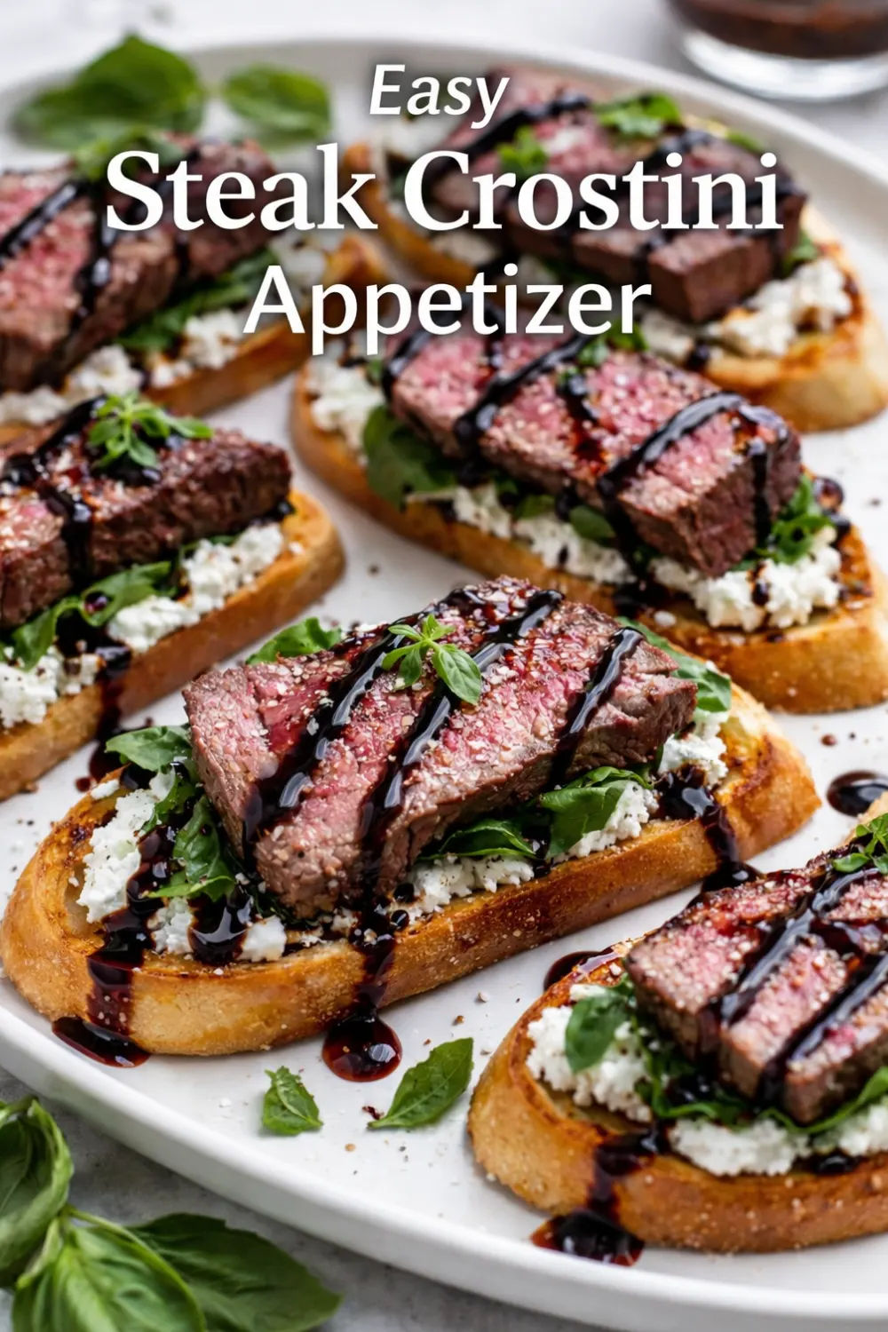 Easy Steak Crostini Appetizer