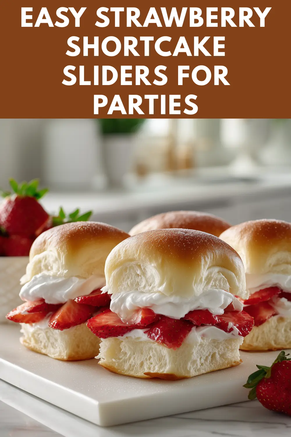 Strawberry Shortcake Sliders Recipe