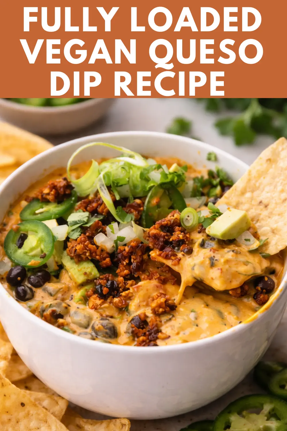 Fully Loaded Vegan Queso Dip Recipe
