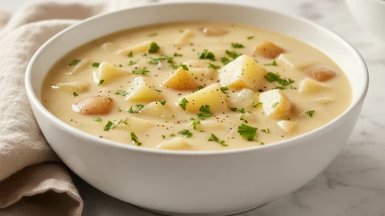 Creamy Garlic Potato Soup (Comfort in a Bowl)
