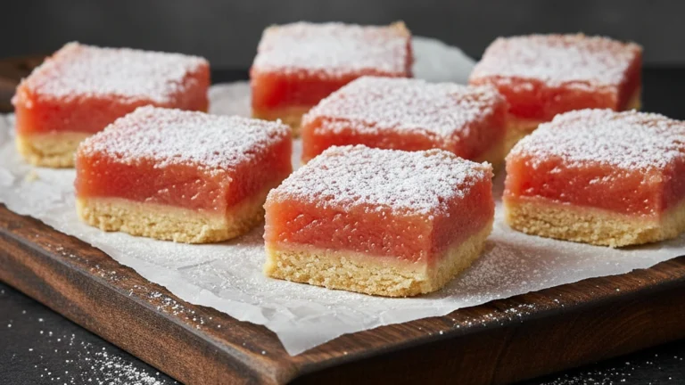 Grapefruit Bars with Buttery Shortbread Crust