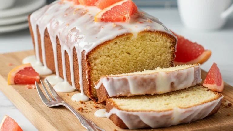 Grapefruit Yogurt Cake with Citrus Glaze