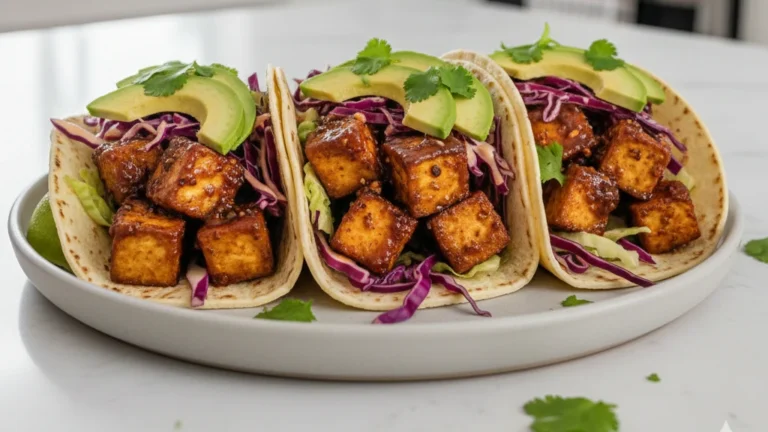 Chipotle Agave Tofu Tacos (Sweet & Smoky Vegan)