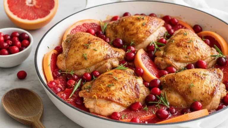 Ruby Red Grapefruit and Cranberry Chicken