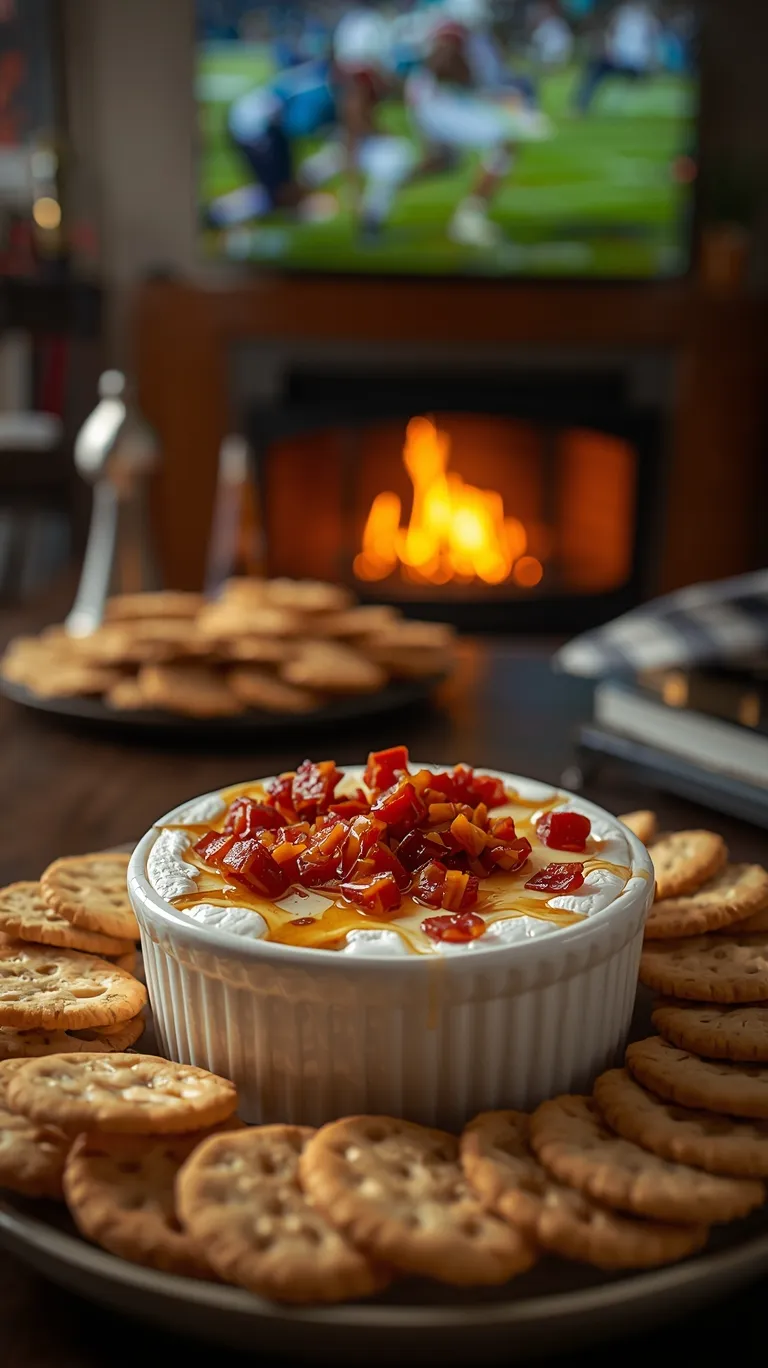 Maple Bacon Brie Cheese Appetizer