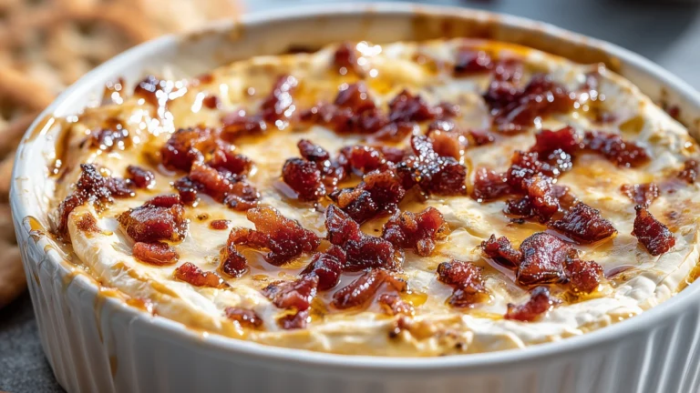 Maple Bacon Brie Cheese Appetizer