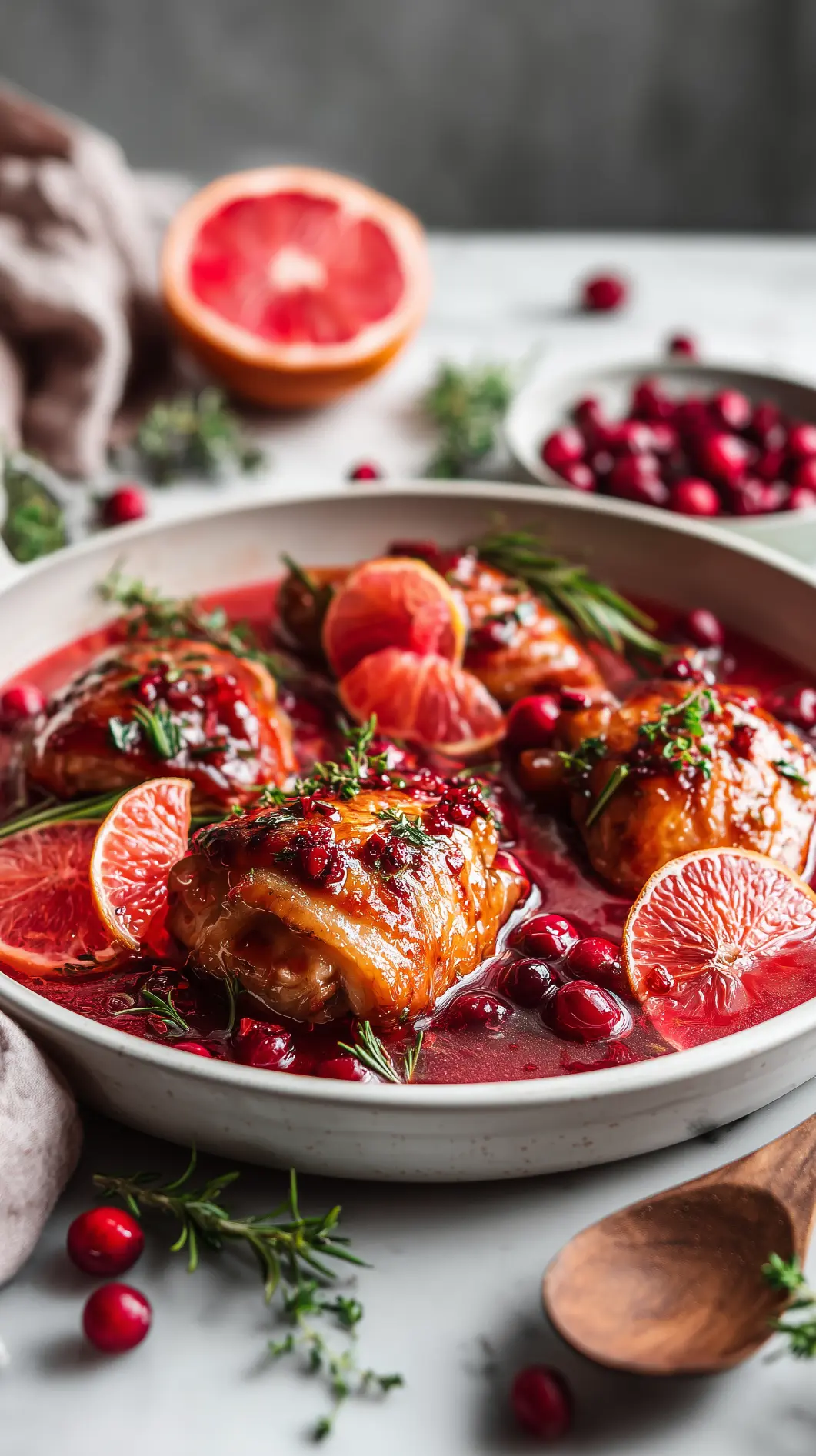 Ruby Red Grapefruit and Cranberry Chicken