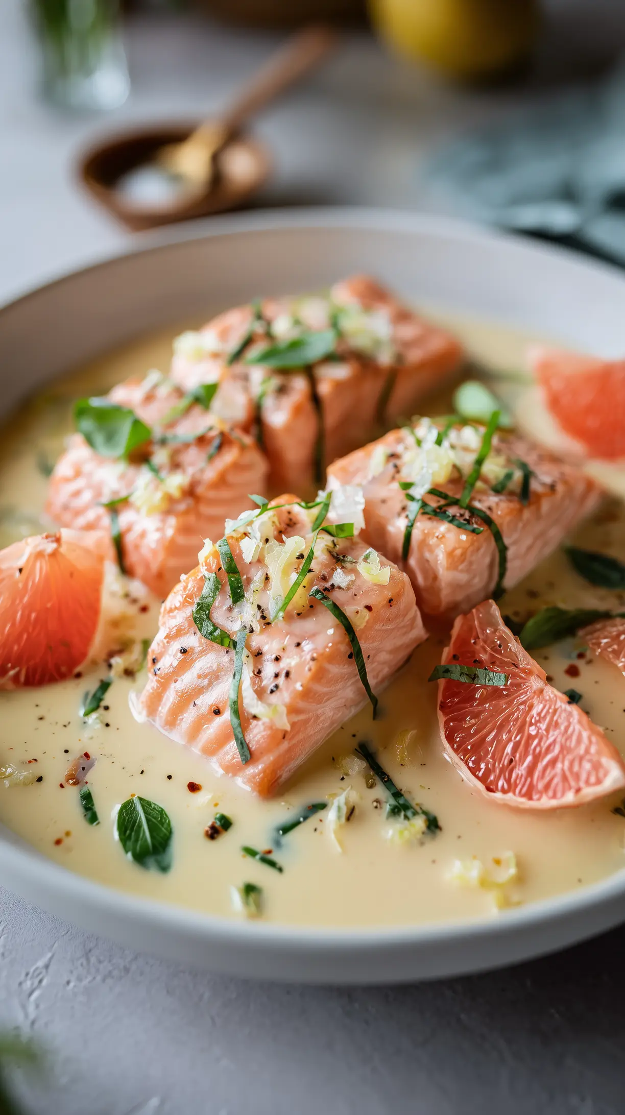 Creamy Grapefruit Salmon Skillet (Easy Citrus Dinner)
