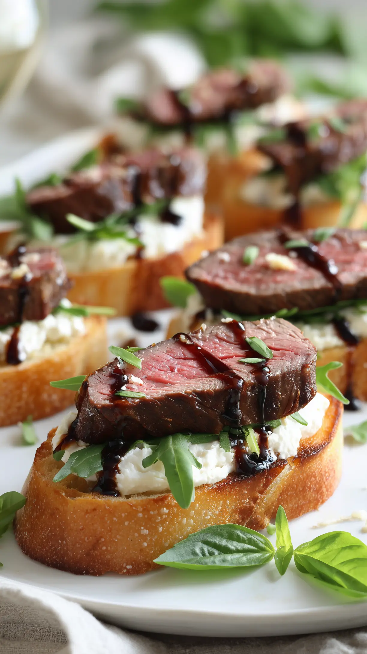 Easy Steak Crostini Appetizer