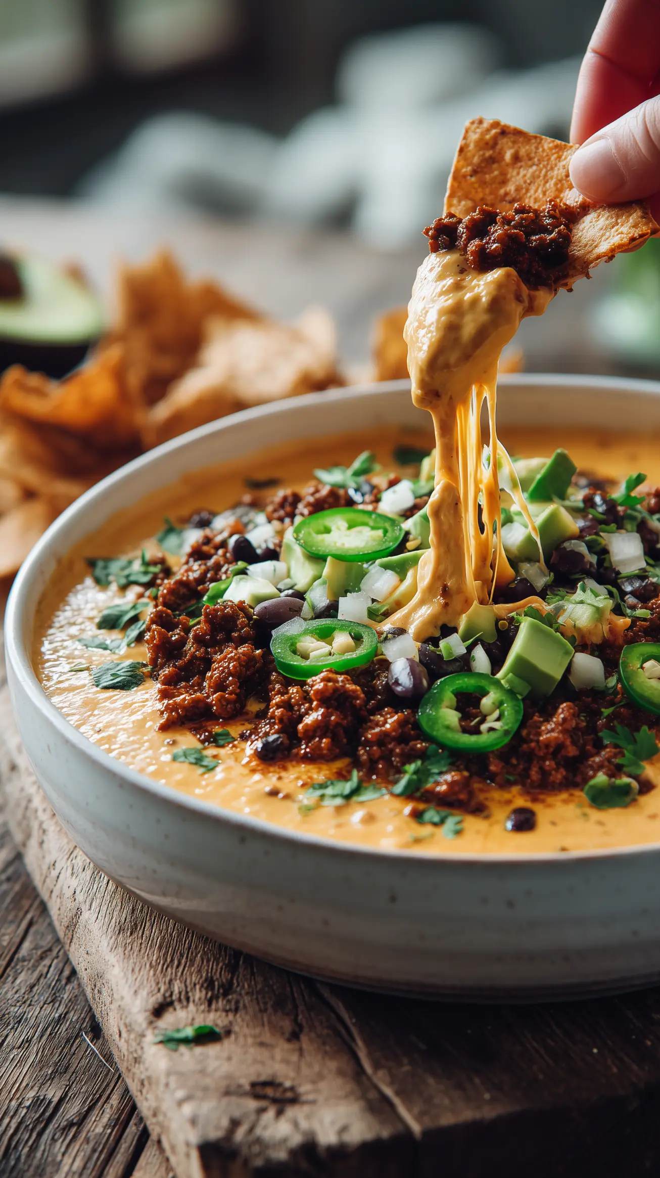 Fully Loaded Vegan Queso Dip Recipe