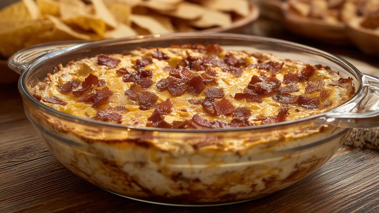 Bacon Double Cheese Burger Dip for Game Day