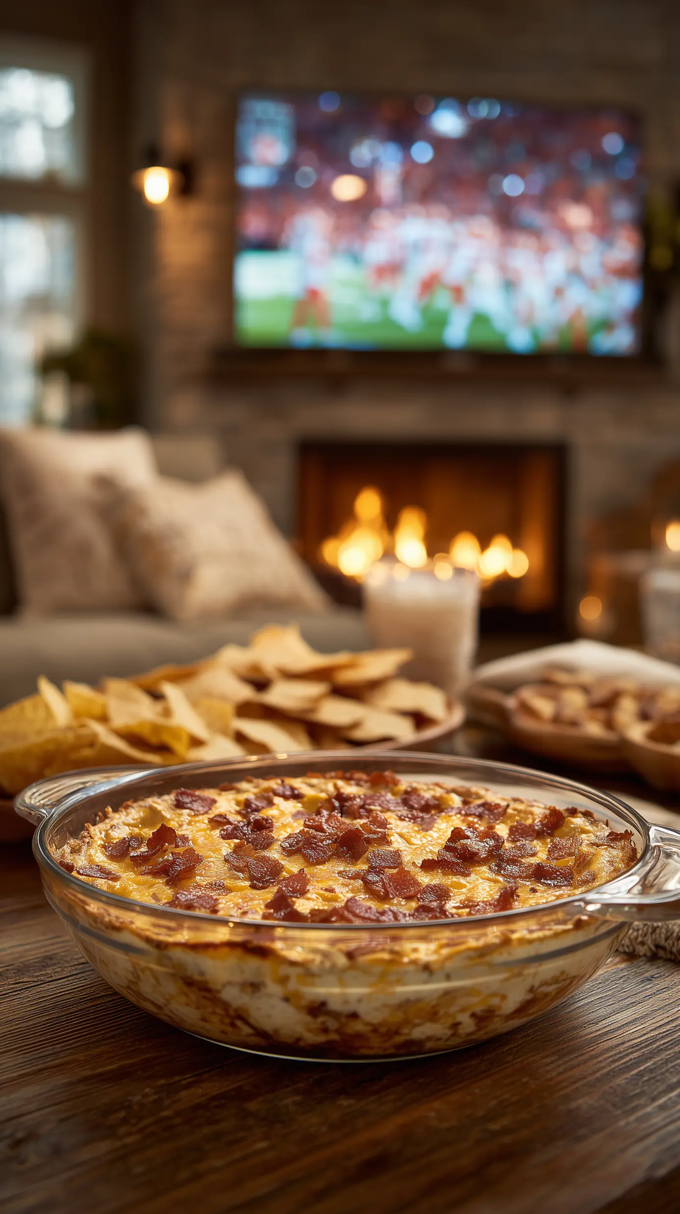 Bacon Double Cheese Burger Dip for Game Day