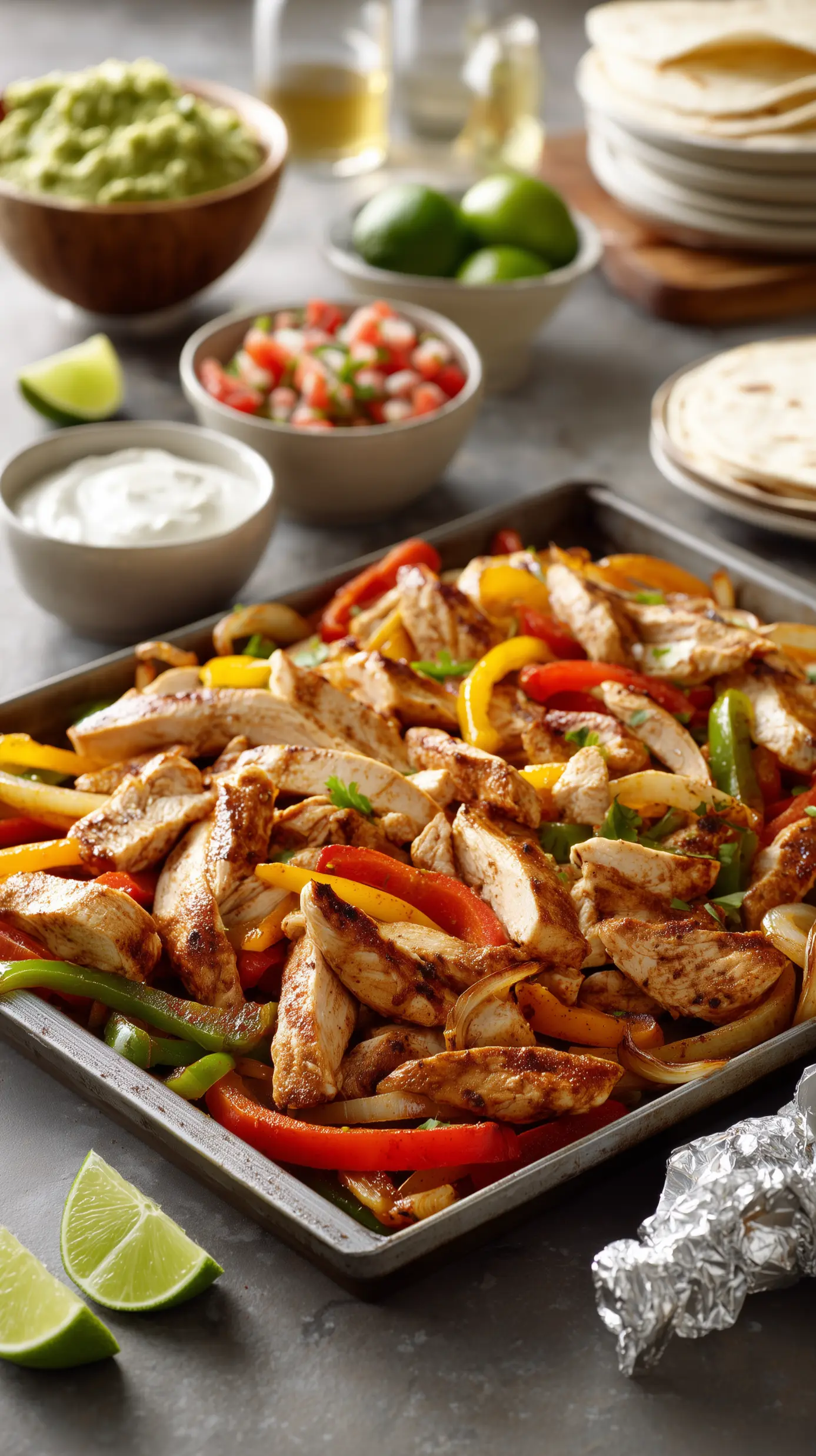 Easy Sheet Pan Chicken Fajitas Recipe