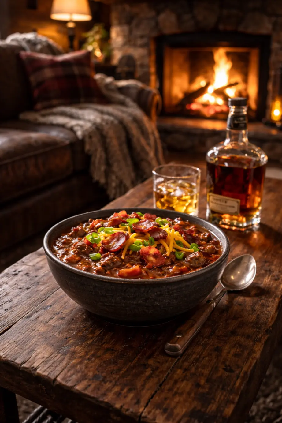 Bacon Bourbon Beef Chili Recipe