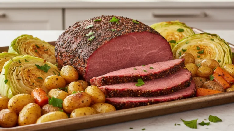 Corned Beef & Cabbage Sheet Pan Dinner Recipe