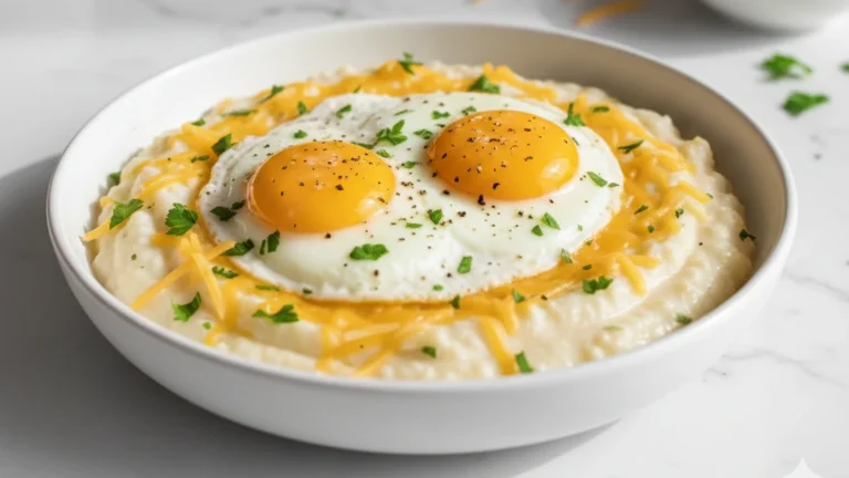 Creamy Keto “Grits” Breakfast Bowl (Low-Carb)