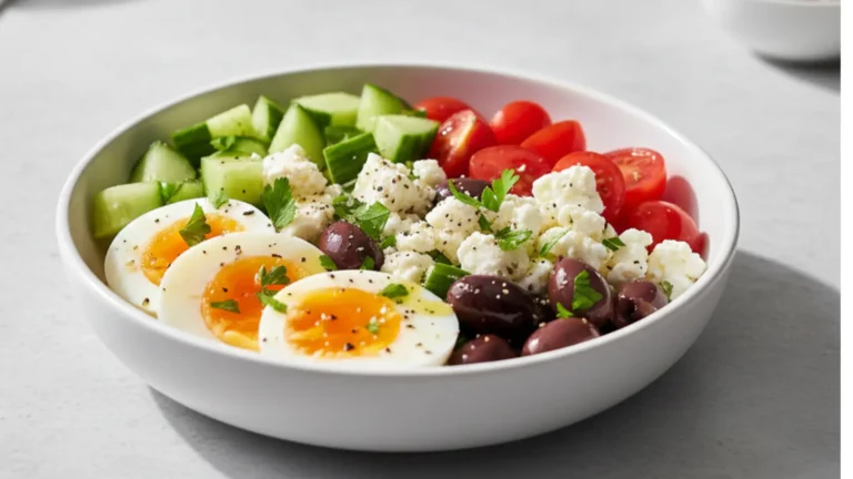 Mediterranean Keto Breakfast Bowl (Fresh & Low-Carb)
