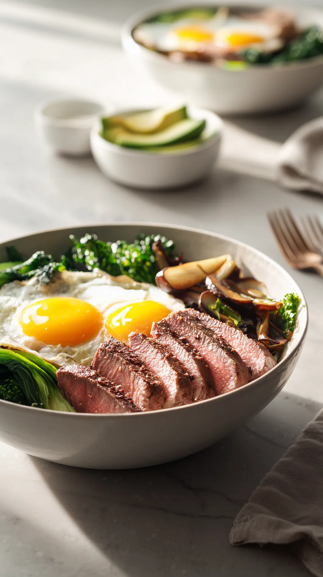 Steak & Eggs Keto Power Bowl (High-Protein Breakfast)