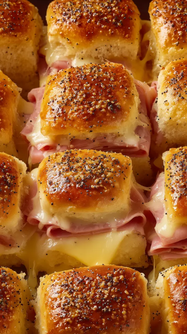 Ham Sliders on Hawaiian Rolls