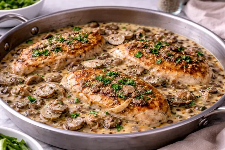 Keto-Friendly Smothered Pork Chops with Mushrooms