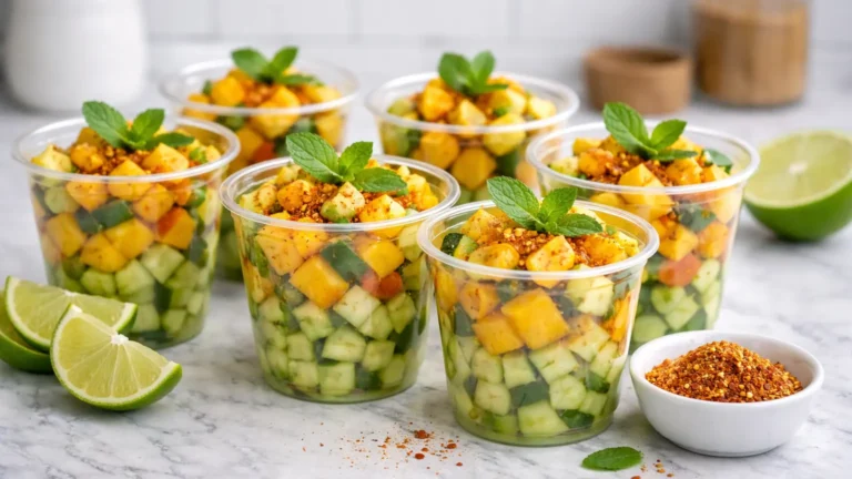 Mango Cucumber Tajín Cups