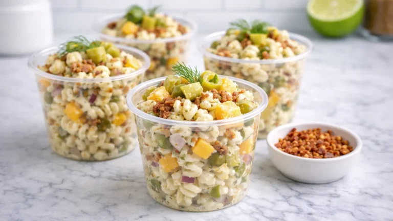 Dill Pickle Ranch Pasta Salad Cups