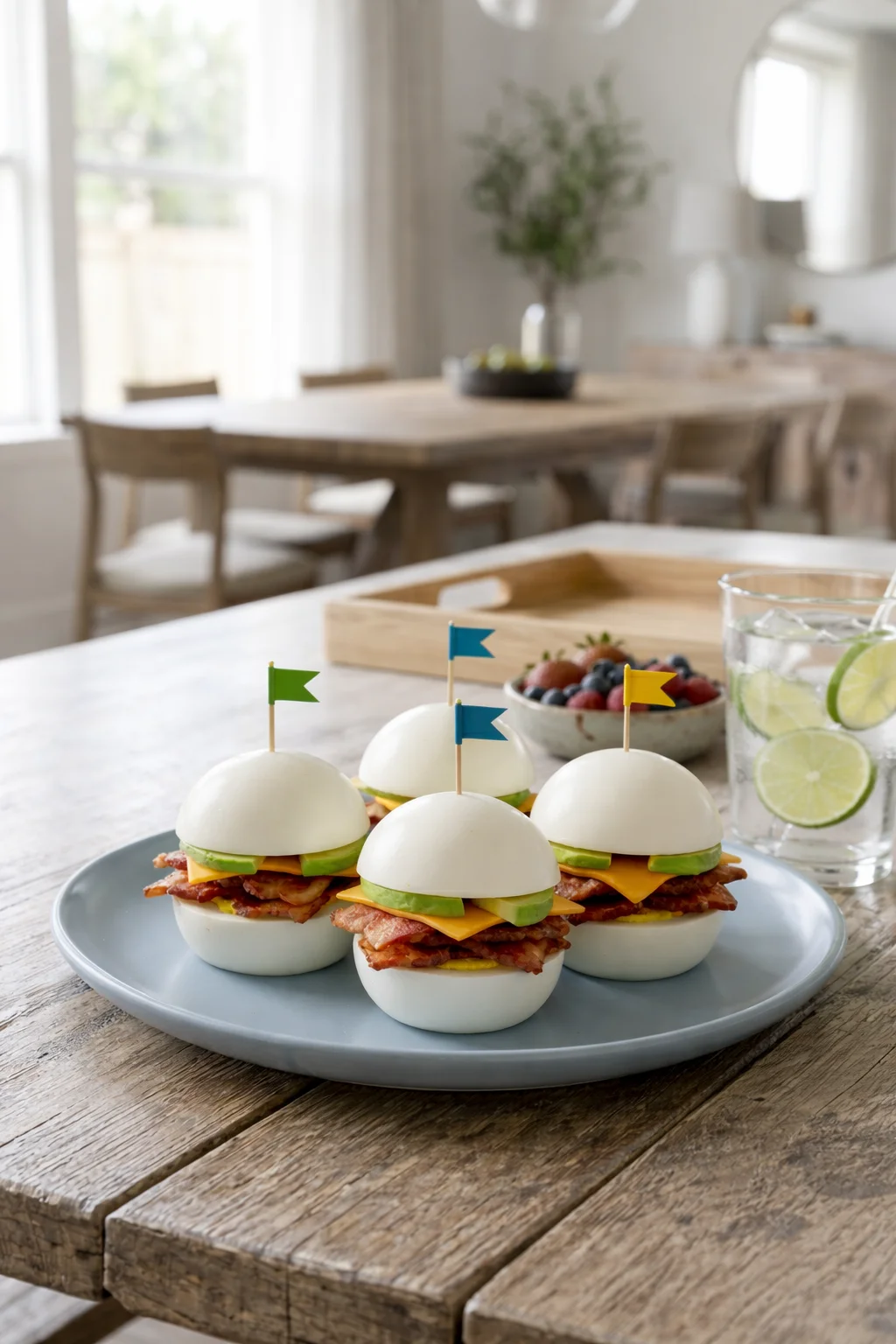 Keto Hard-Boiled Egg and Bacon Sandwich